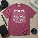 DAD Character Sheet T‑Shirt