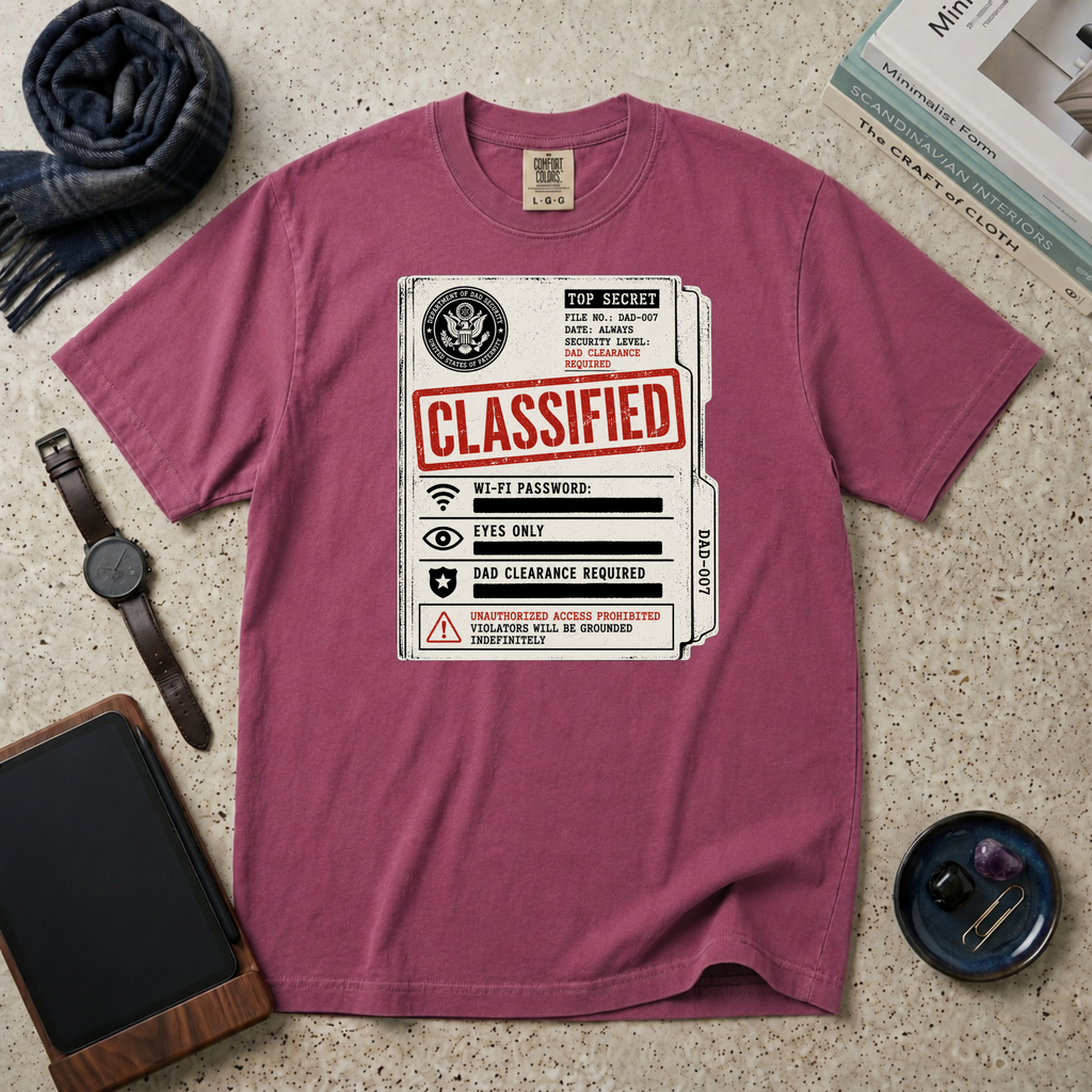 Dad Security Classified T‑Shirt