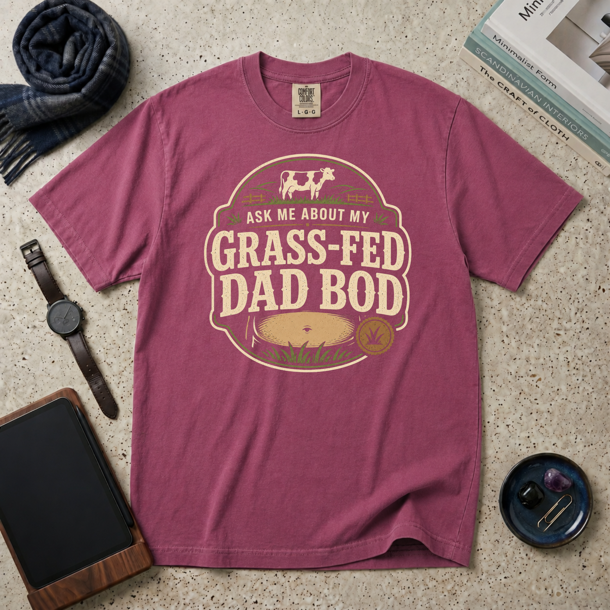 Ask Me About My Grass-Fed Dad Bod T‑Shirt