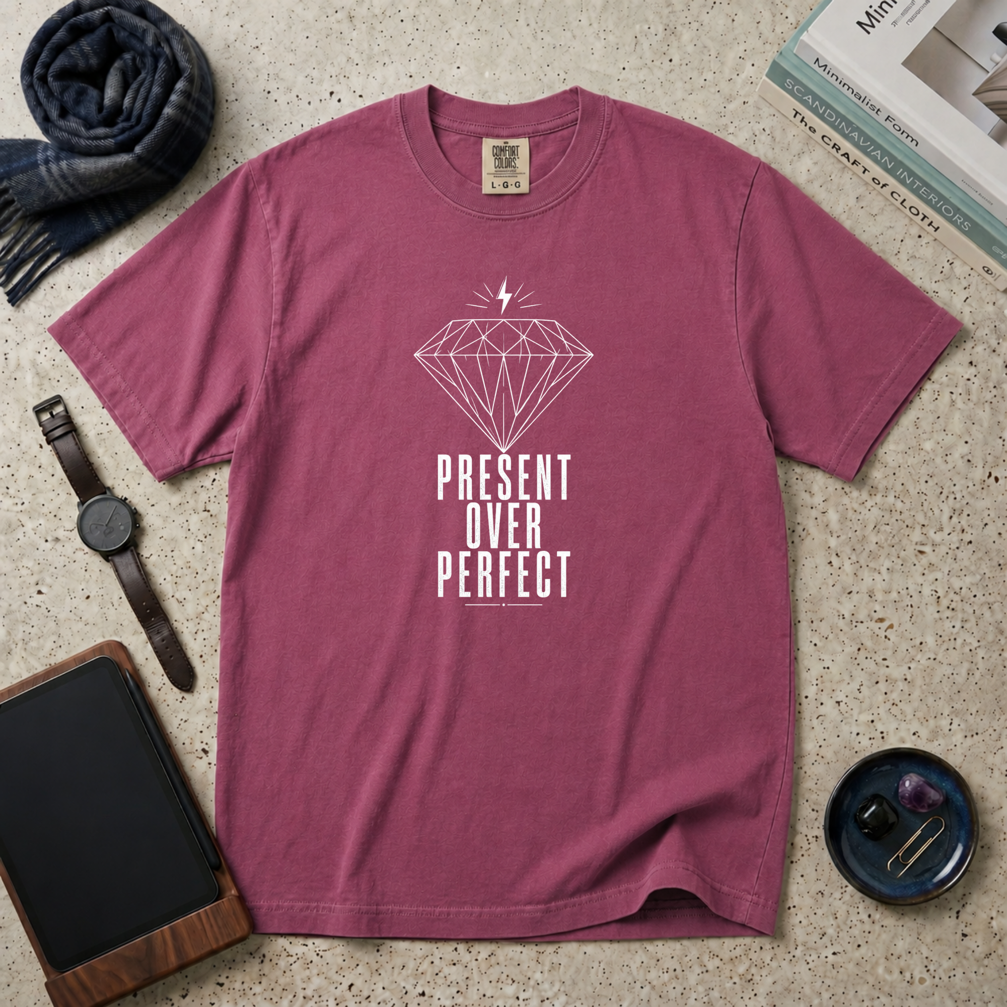 Present Over Perfect T‑Shirt