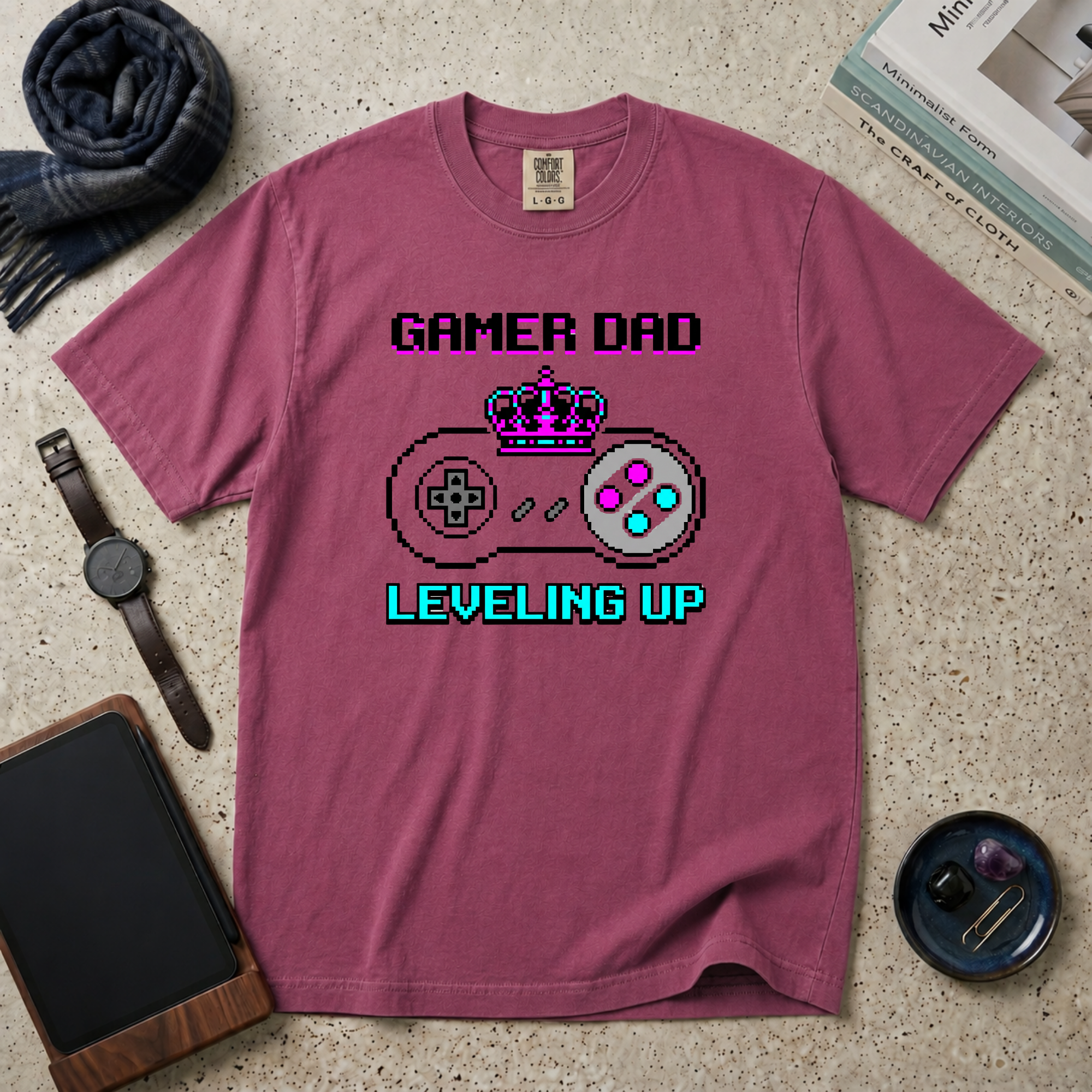 Gamer Dad Leveling Up T‑Shirt