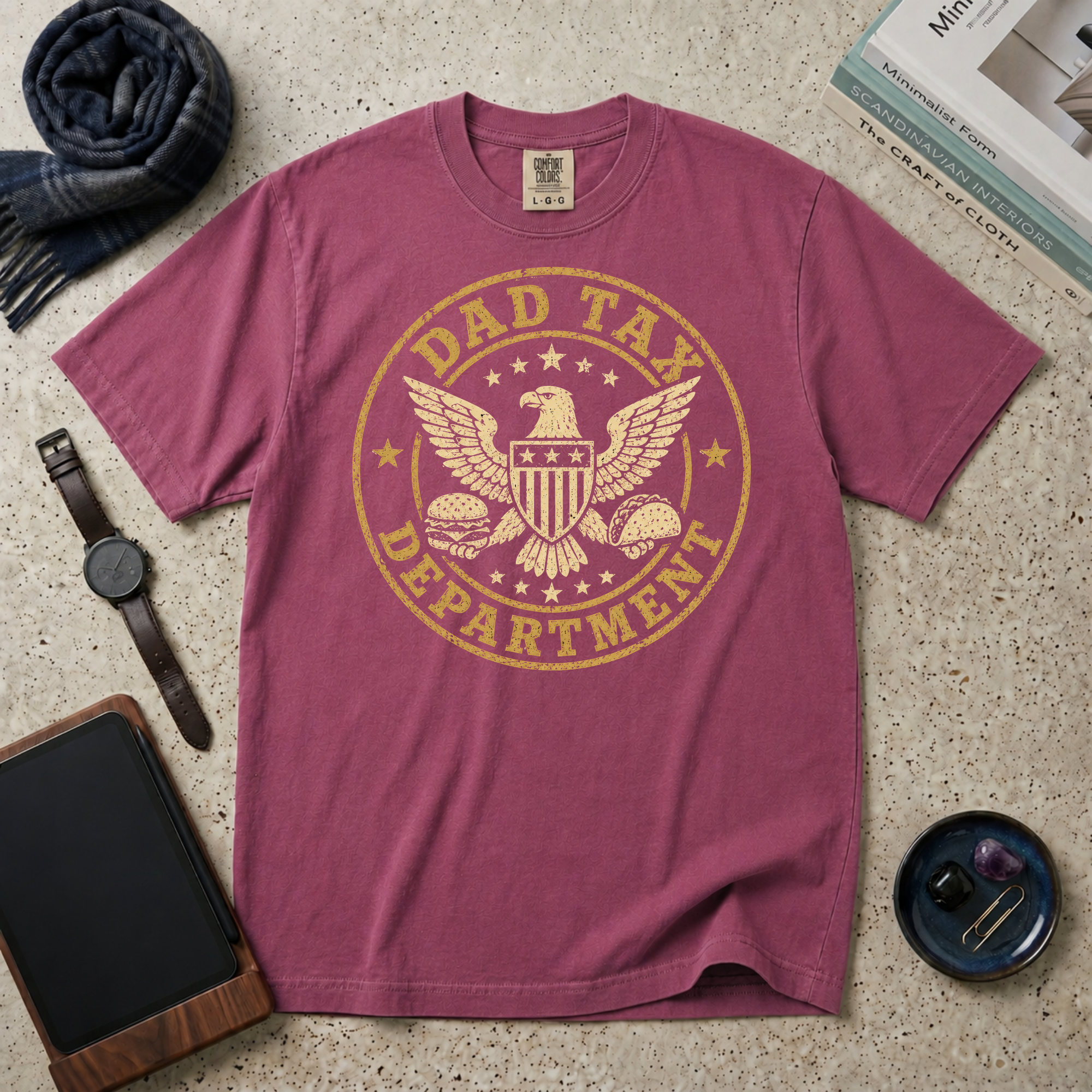 Dad Tax Department Burgers & Tacos T‑Shirt