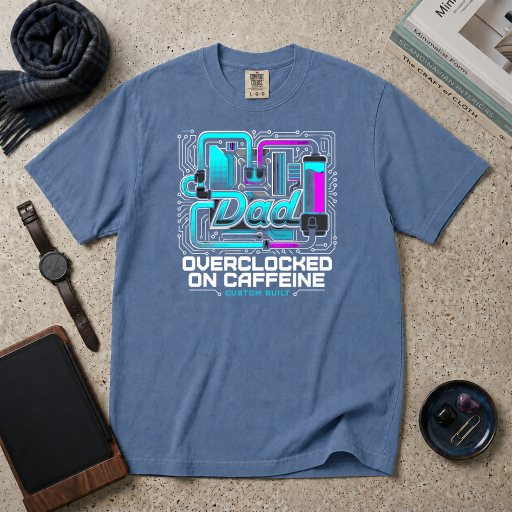 Dad Overclocked On Caffeine T‑Shirt