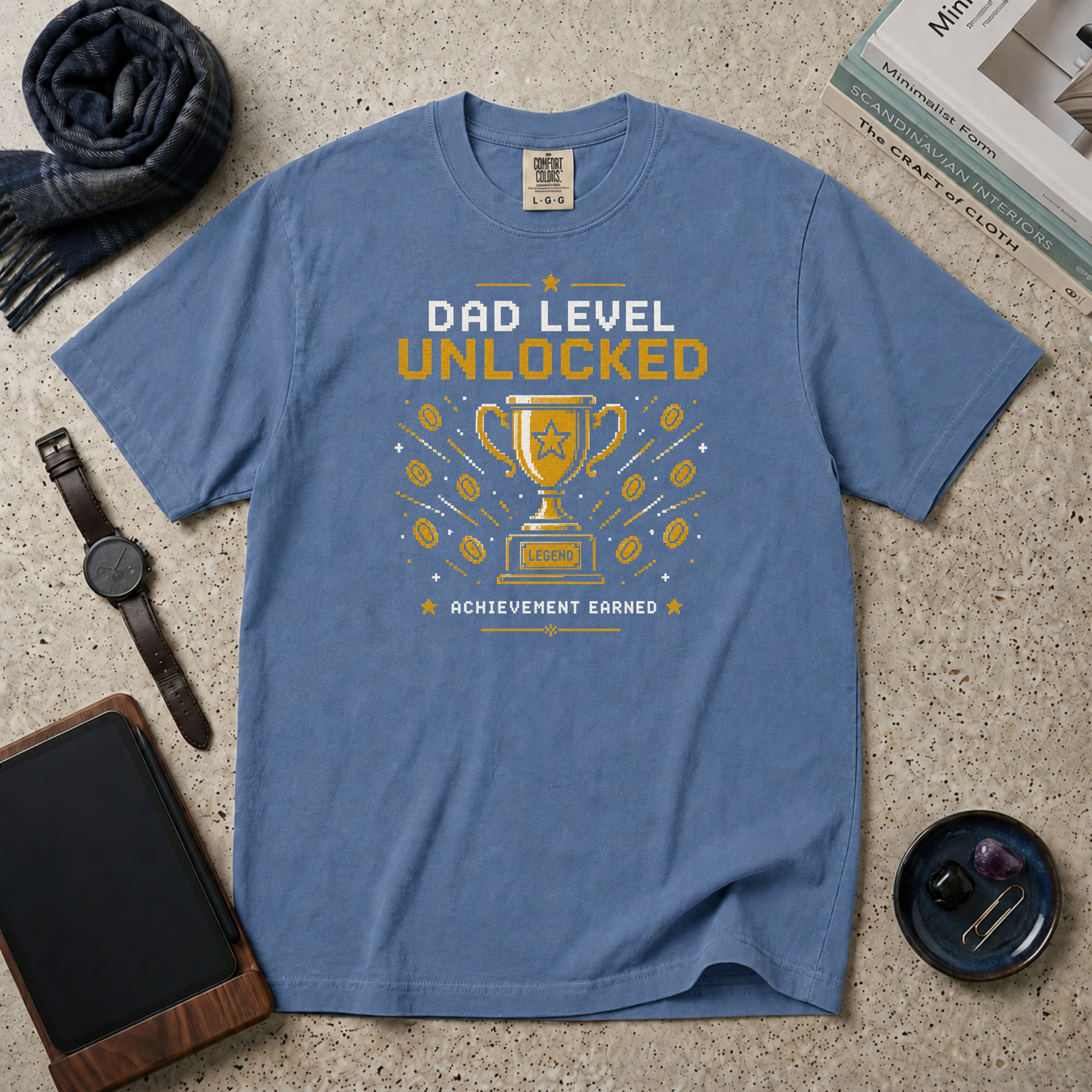Dad Level Unlocked T‑Shirt