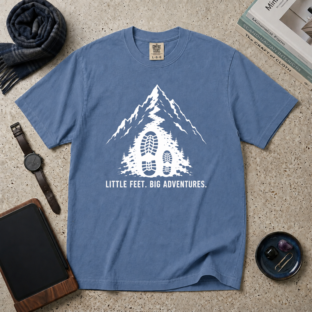 Little Feet Big Adventures T‑Shirt