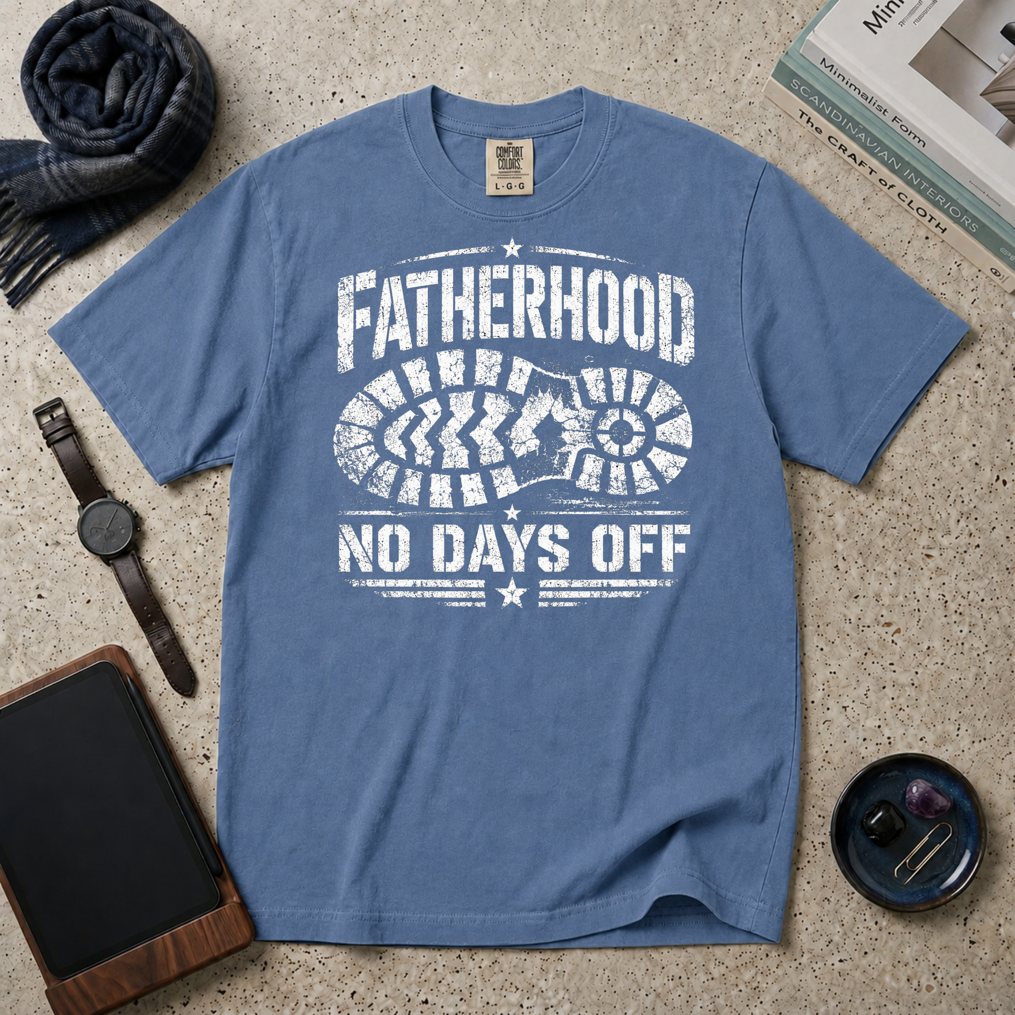 Fatherhood No Days Off T‑Shirt