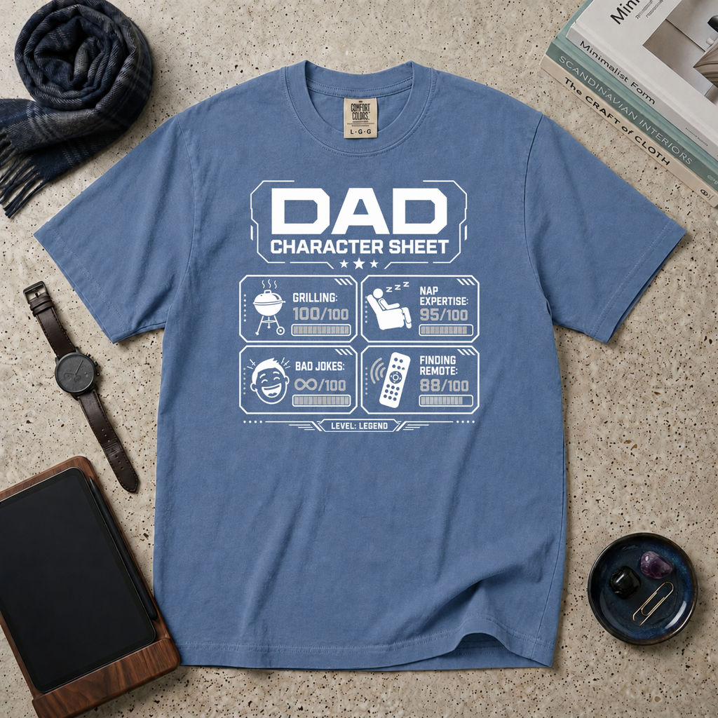 DAD Character Sheet T‑Shirt