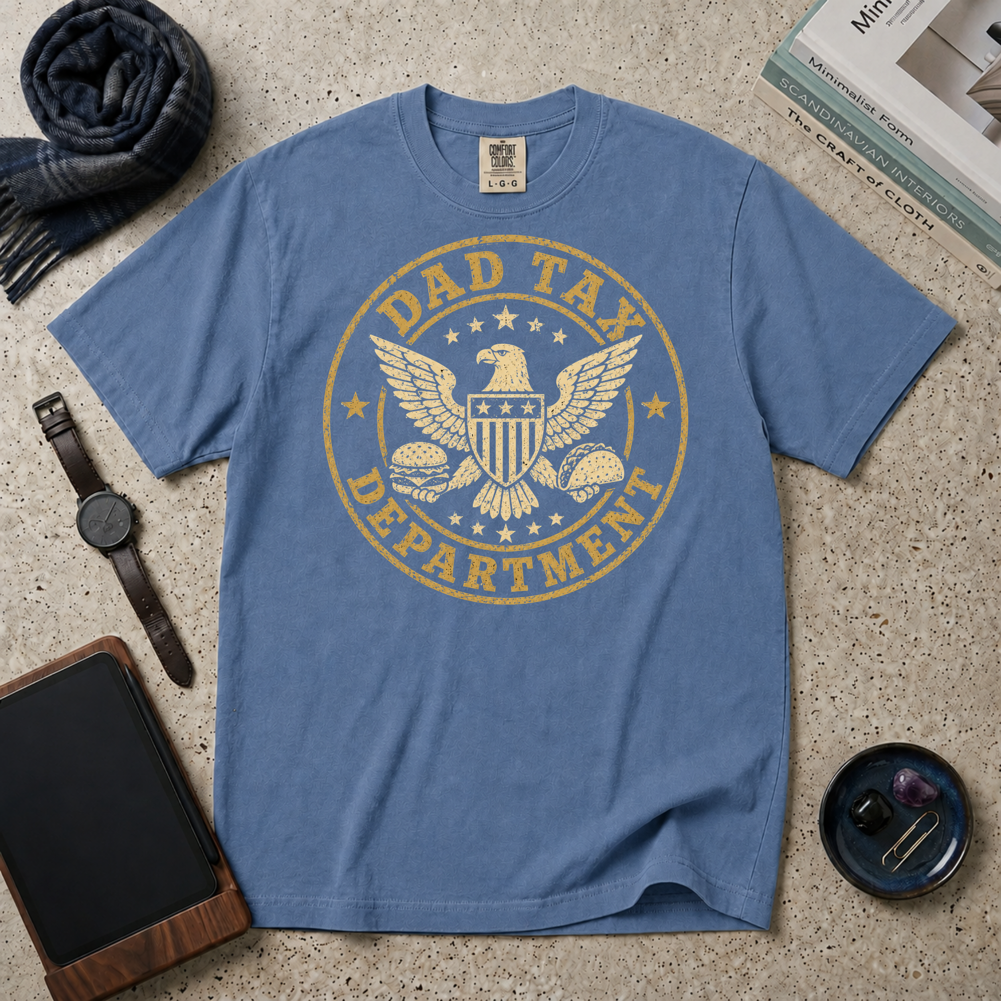 Dad Tax Department Burgers & Tacos T‑Shirt