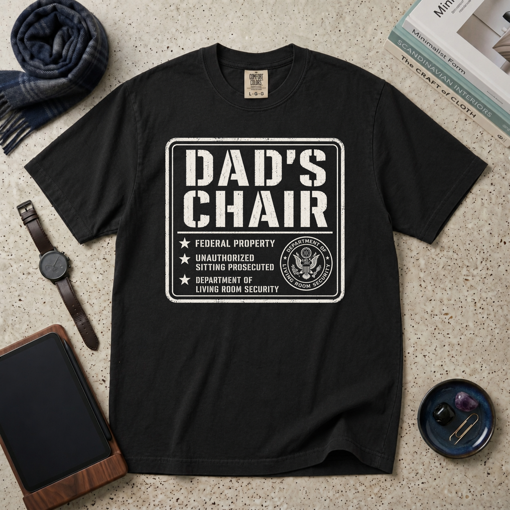 Dad's Chair Warning T‑Shirt
