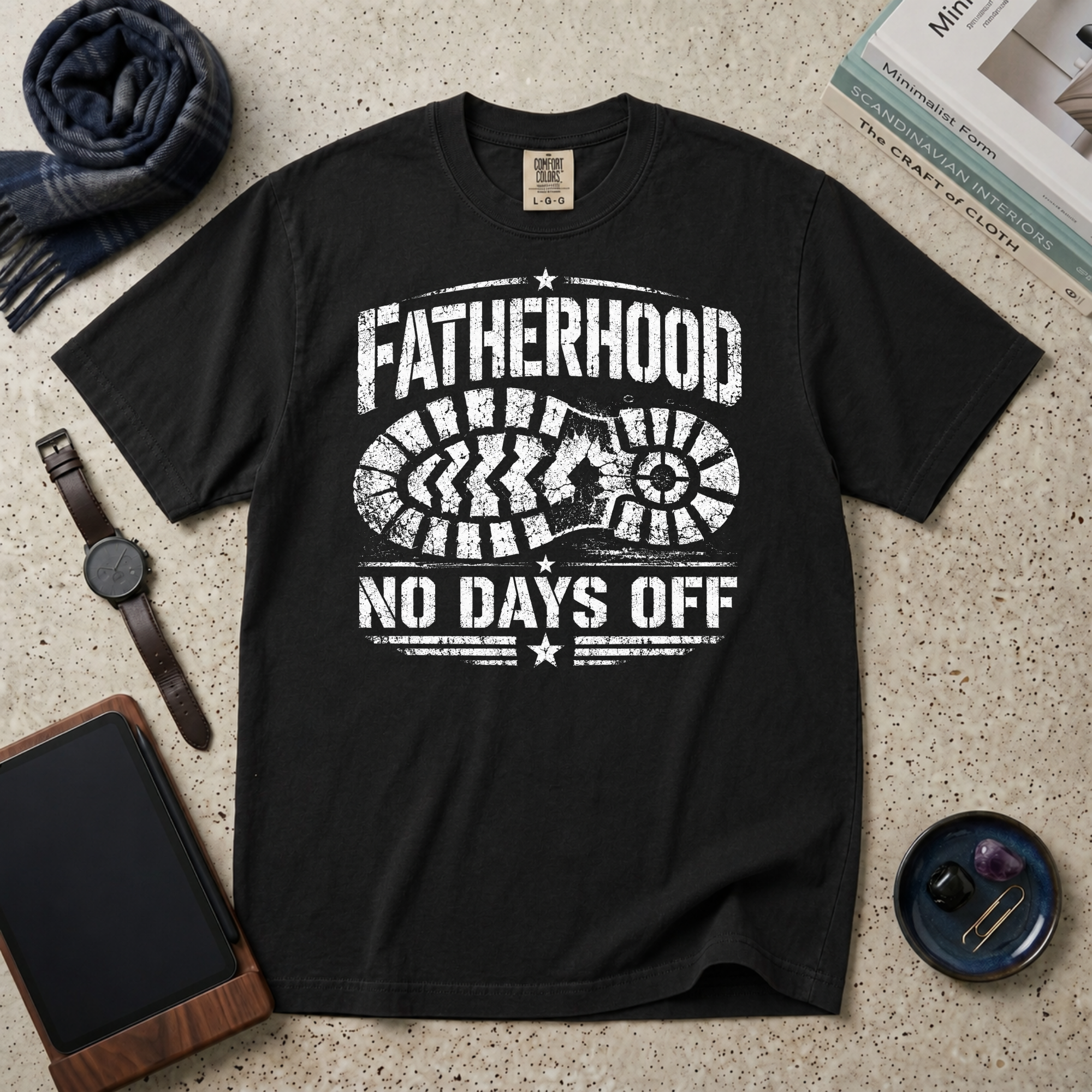 Fatherhood No Days Off T‑Shirt