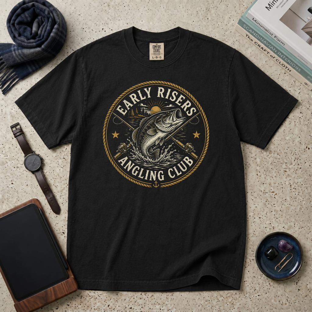 Early Risers Angling Club T‑Shirt