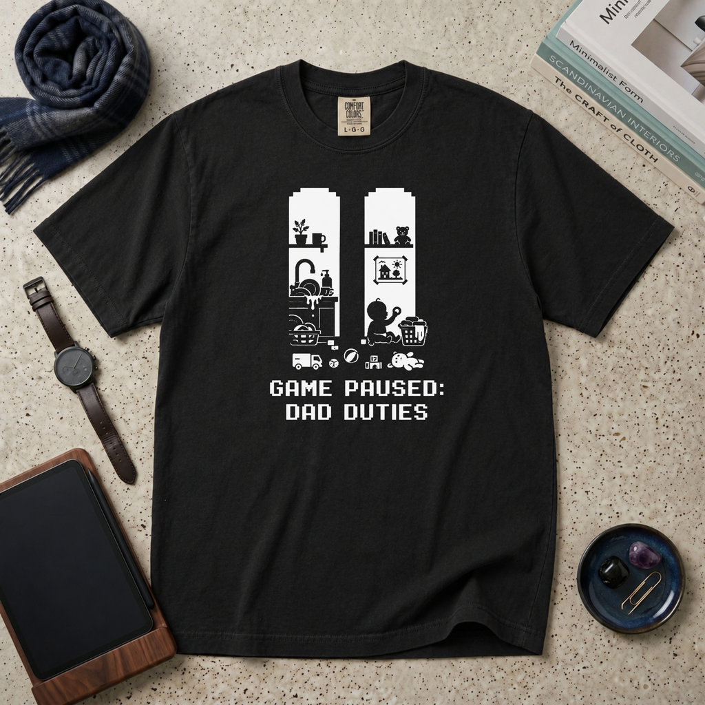 Game Paused Dad Duties T‑Shirt