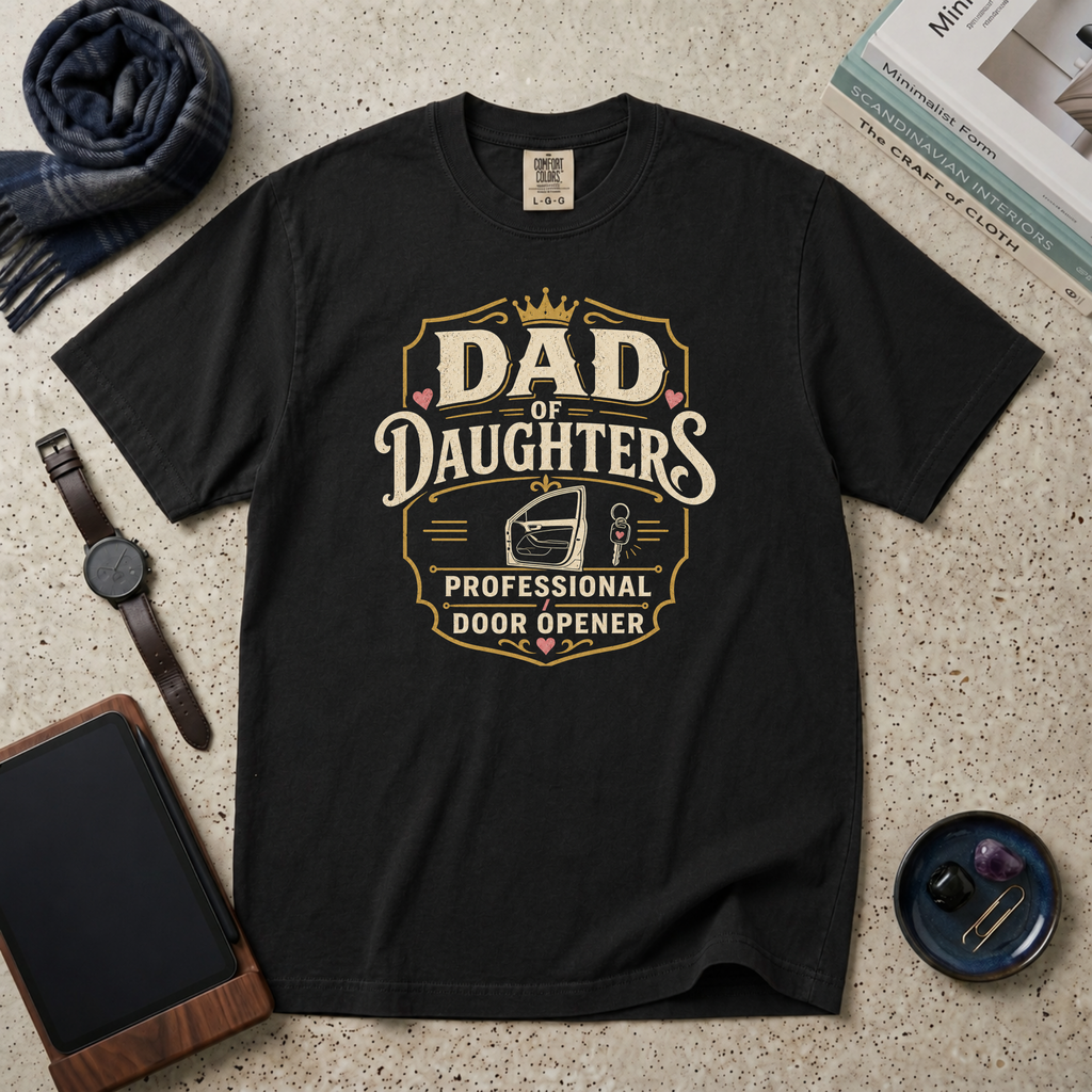 Dad Of Daughters, Professional Door Opener T‑Shirt