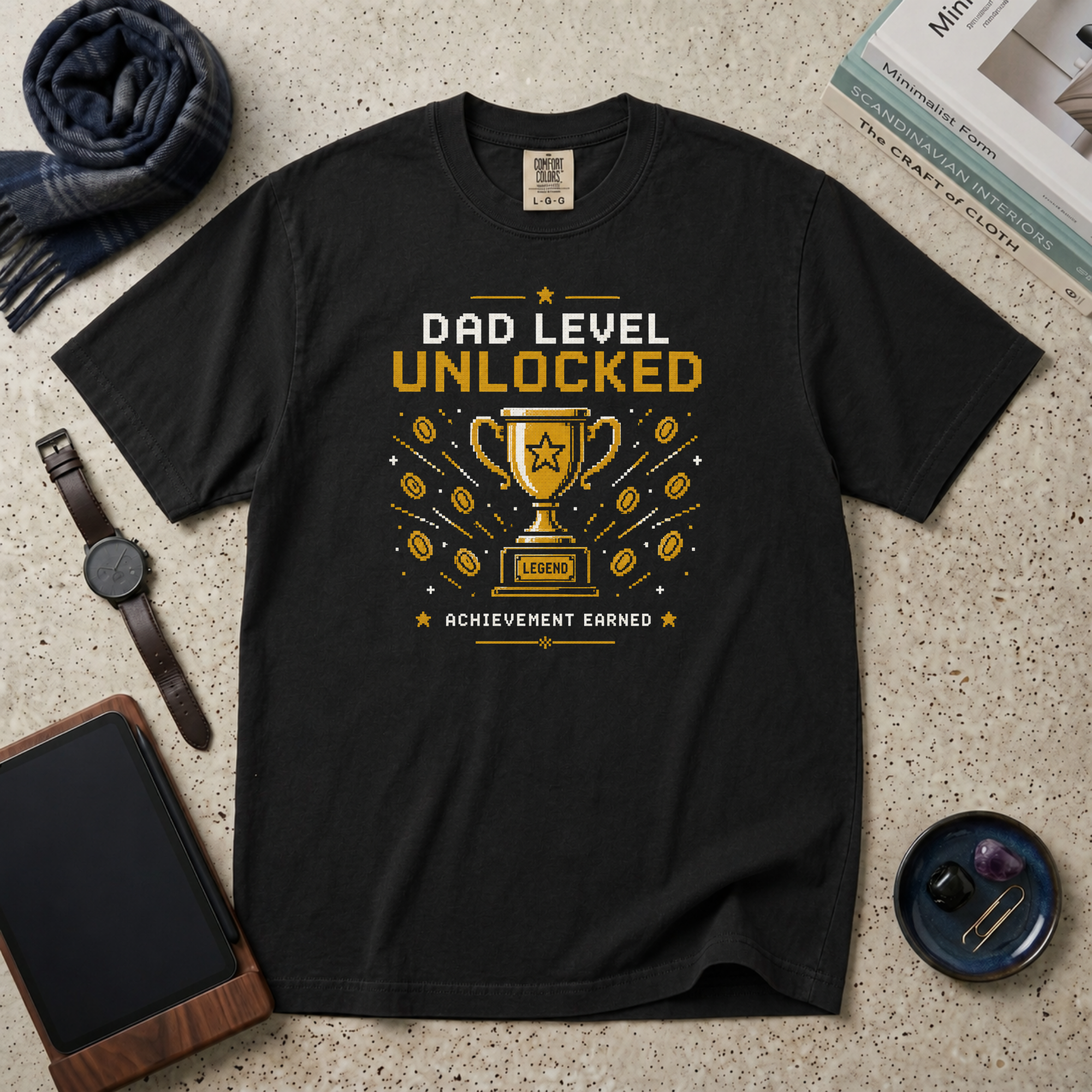 Dad Level Unlocked T‑Shirt