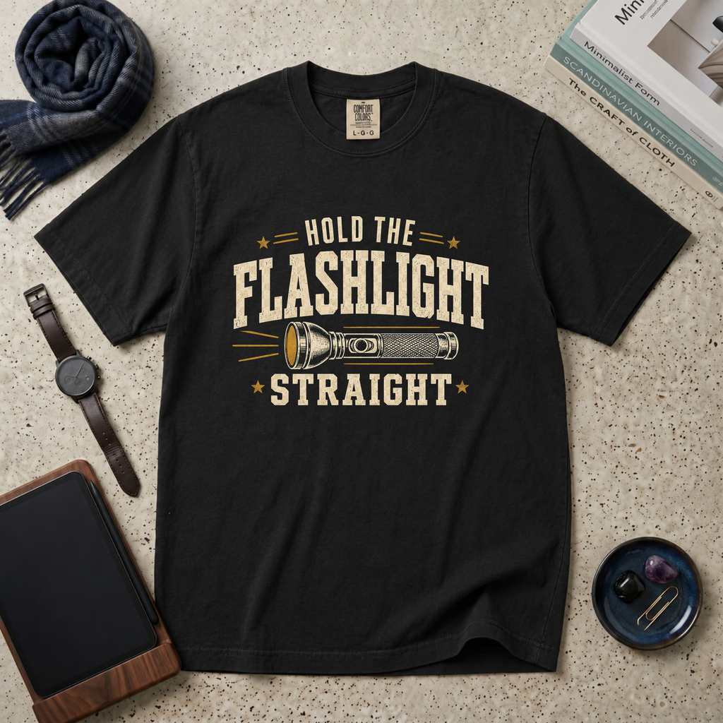 Hold Flashlight Straight T‑Shirt