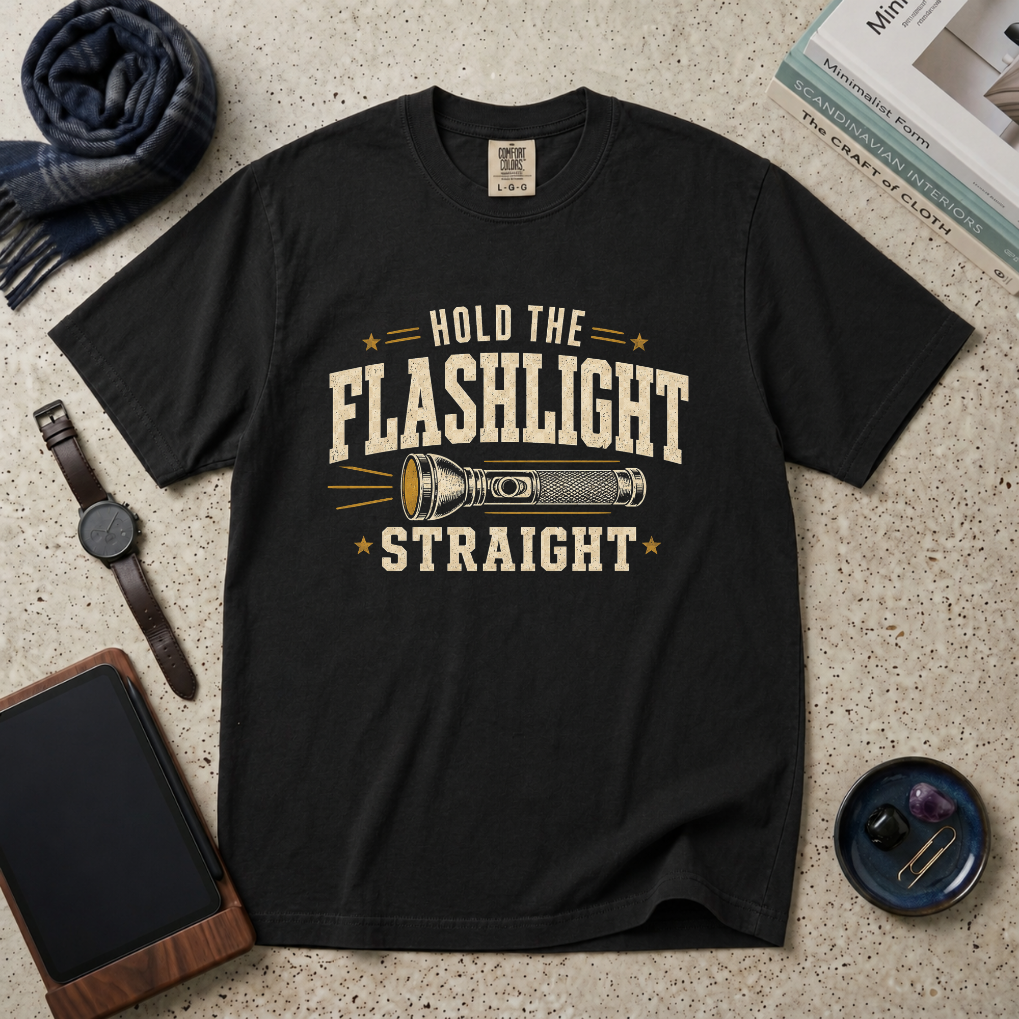 Hold Flashlight Straight T‑Shirt