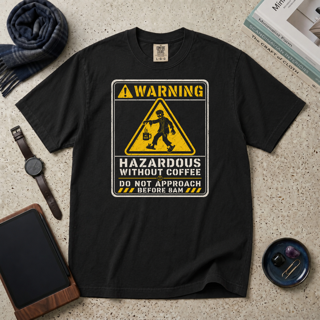 Hazardous Without Coffee T‑Shirt