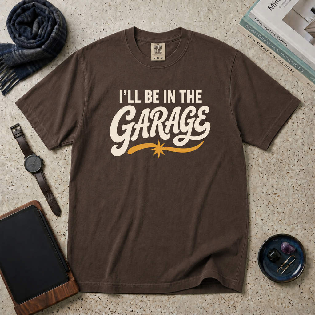 I'll Be In The Garage T‑Shirt