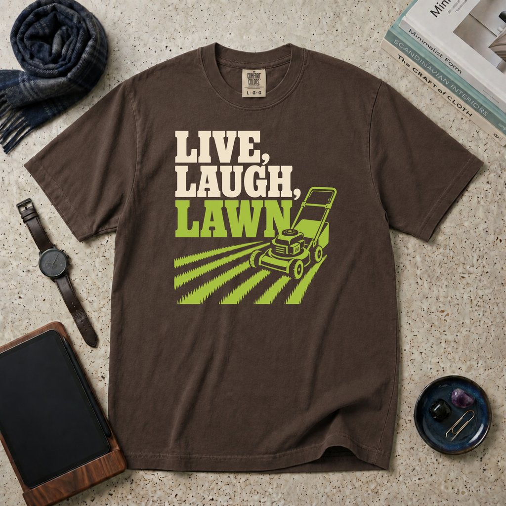 Live, Laugh, Lawn T‑Shirt