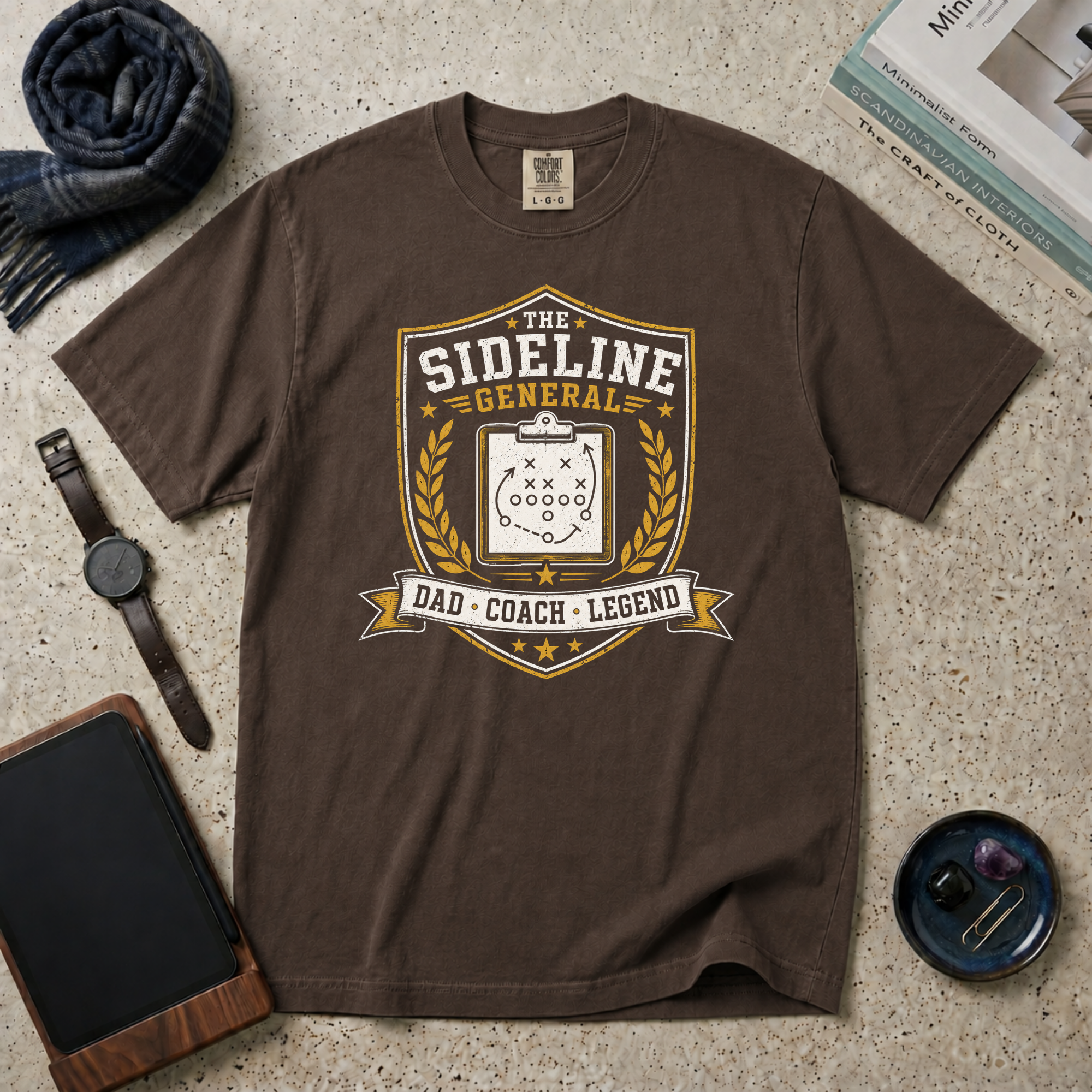The Sideline General Dad, Coach, Legend T‑Shirt