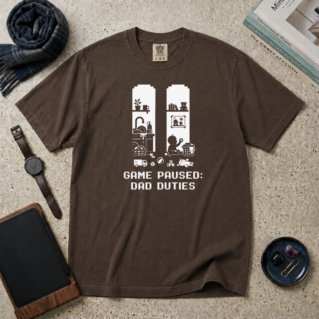 Game Paused Dad Duties T‑Shirt