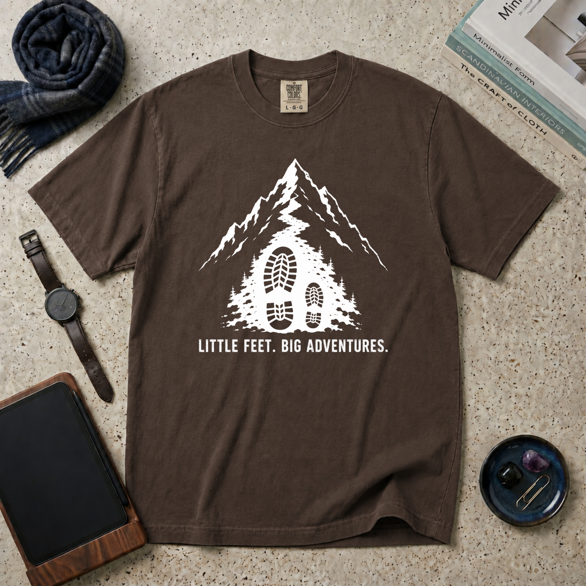 Little Feet Big Adventures T‑Shirt