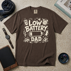Low Battery Dad T‑Shirt