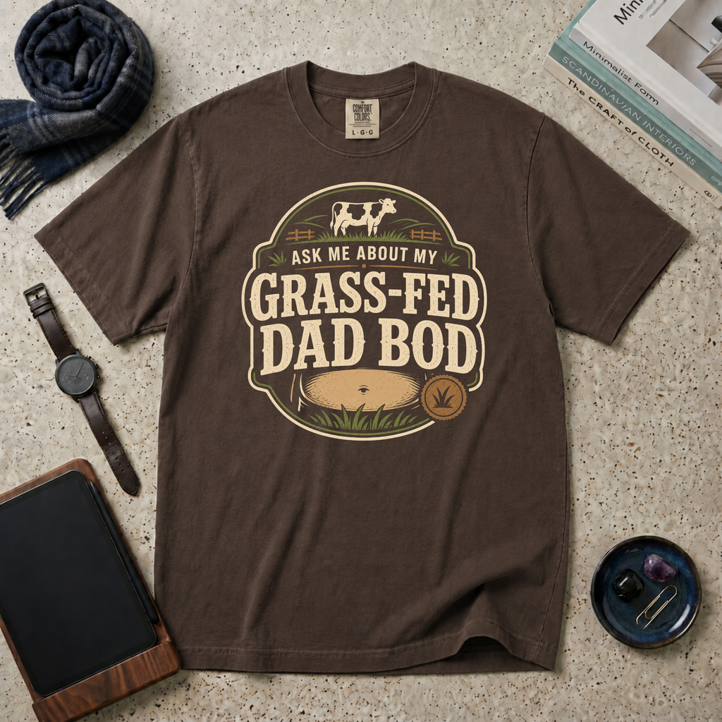 Ask Me About My Grass-Fed Dad Bod T‑Shirt