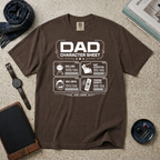 DAD Character Sheet T‑Shirt