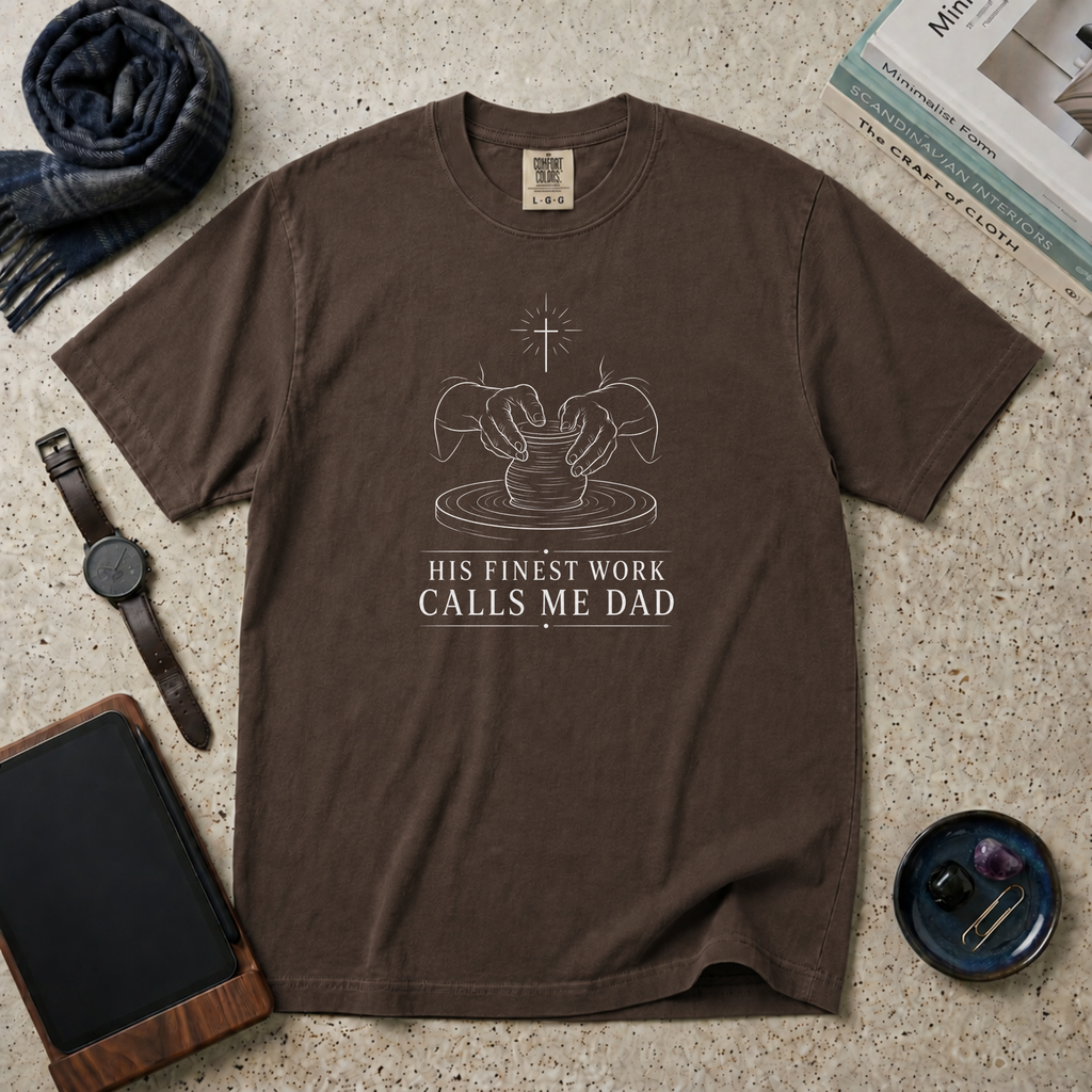 His Finest Work Calls Me Dad T‑Shirt