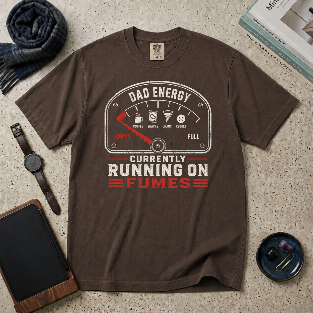 Dad Energy Running On Fumes T‑Shirt