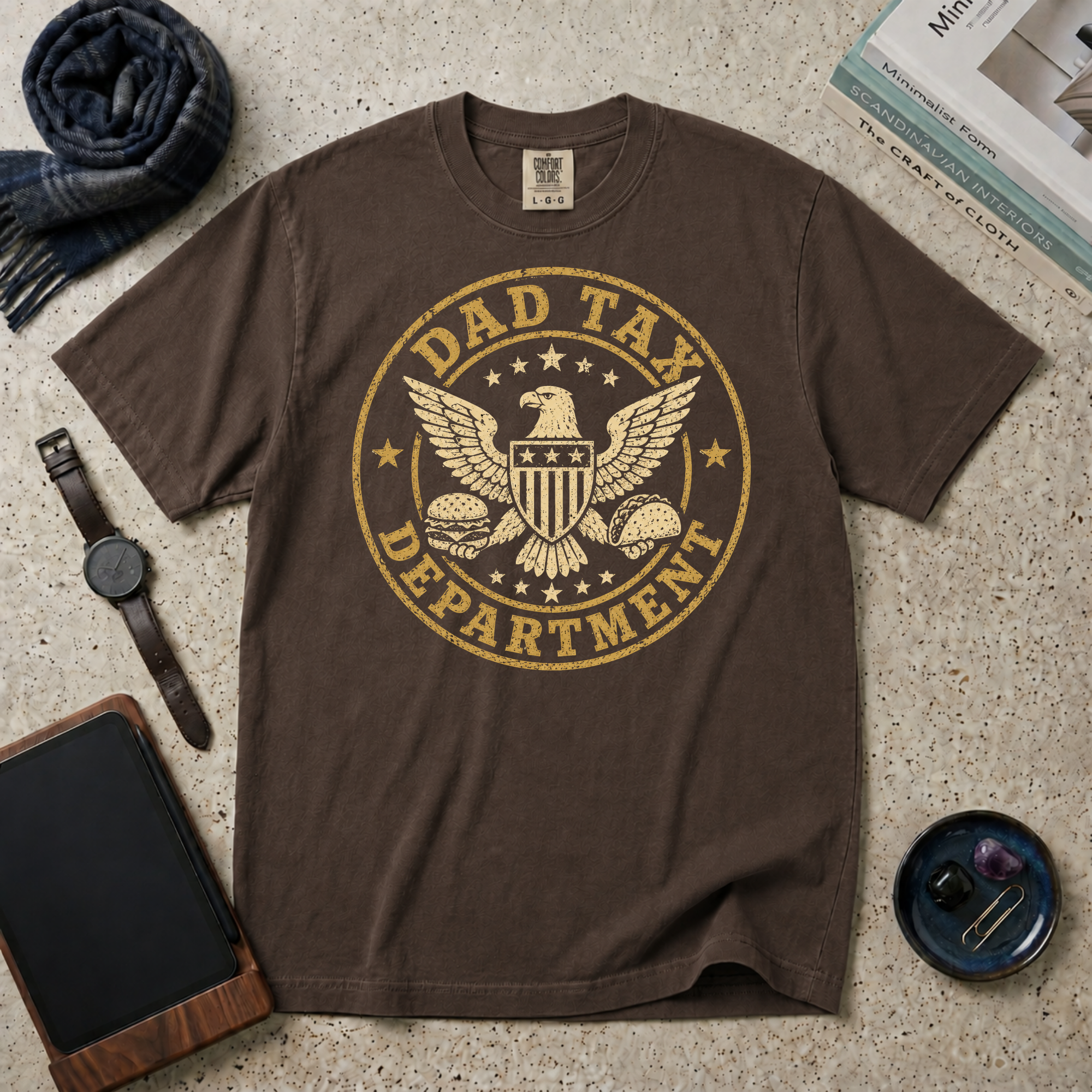 Dad Tax Department Burgers & Tacos T‑Shirt