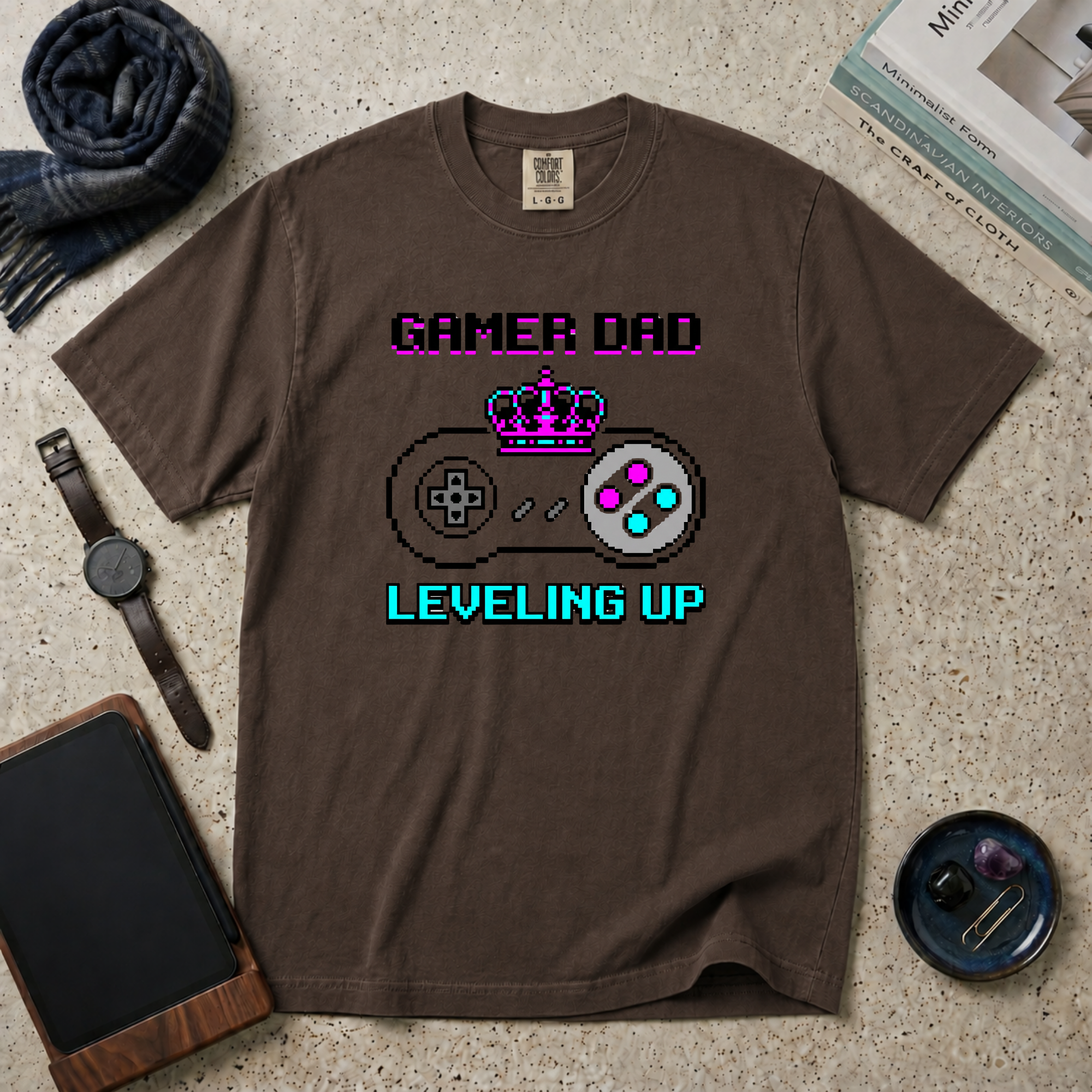 Gamer Dad Leveling Up T‑Shirt
