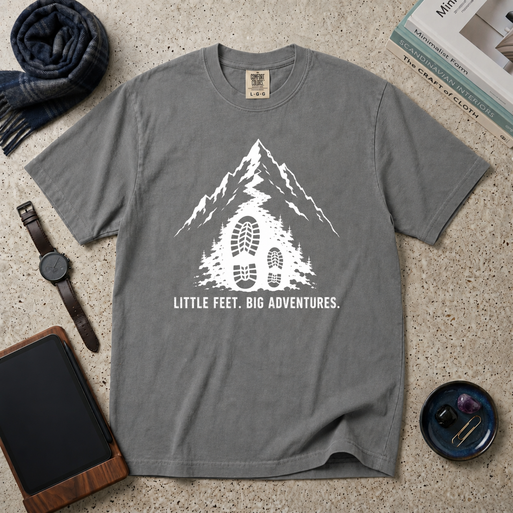 Little Feet Big Adventures T‑Shirt