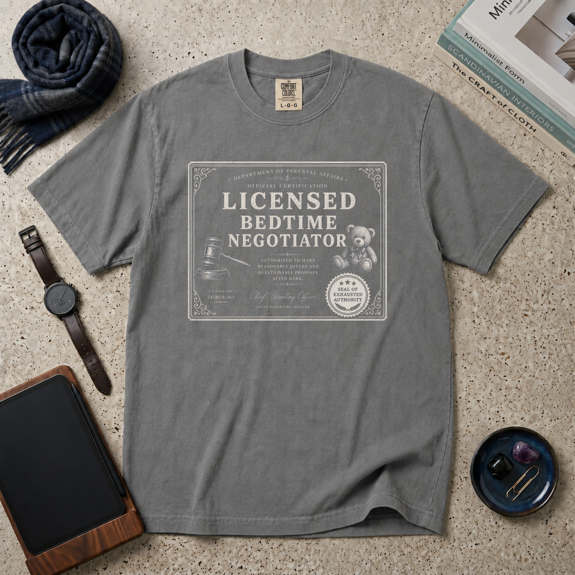 Licensed Bedtime Negotiator T‑Shirt