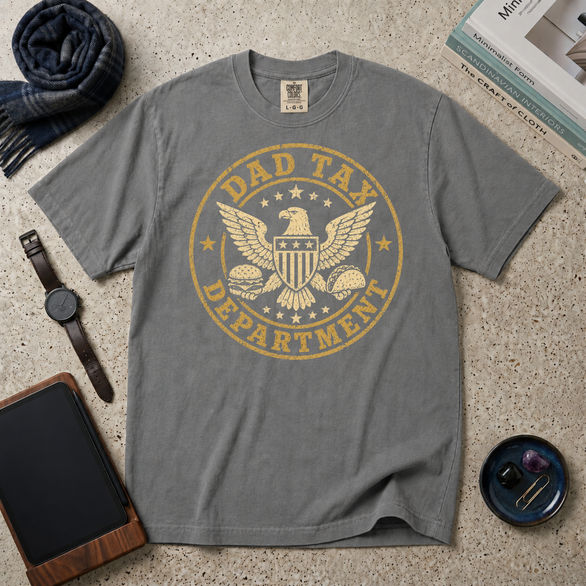 Dad Tax Department Burgers & Tacos T‑Shirt
