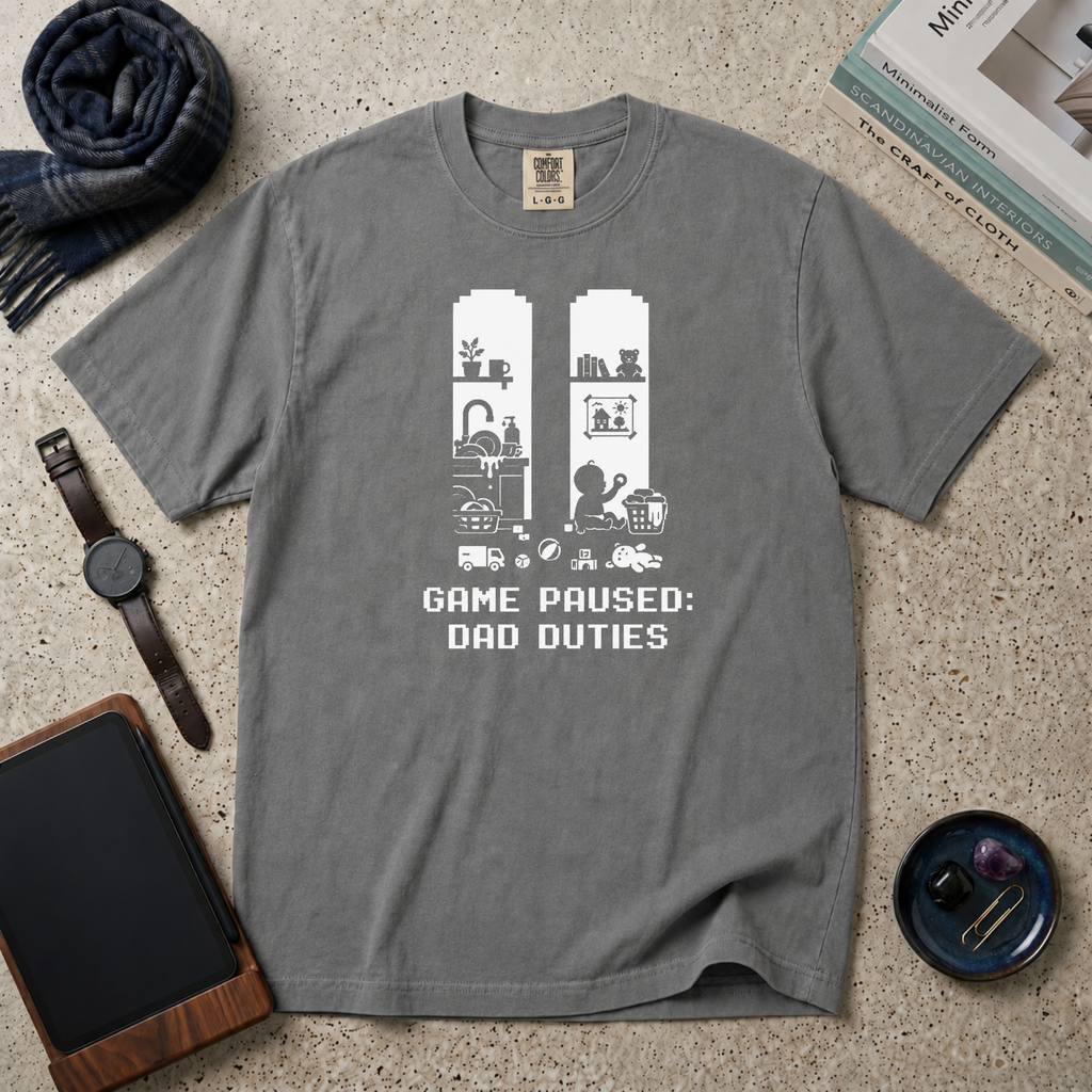 Game Paused Dad Duties T‑Shirt