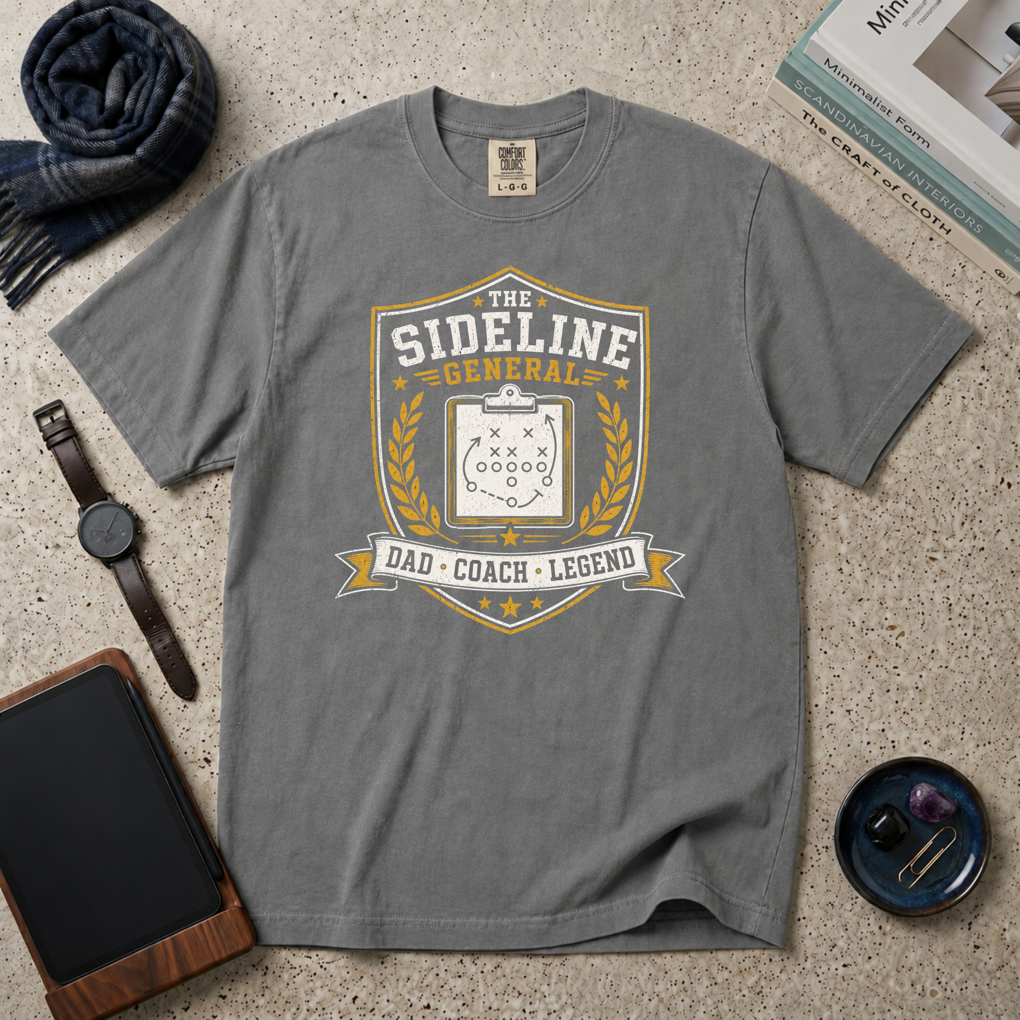 The Sideline General Dad, Coach, Legend T‑Shirt