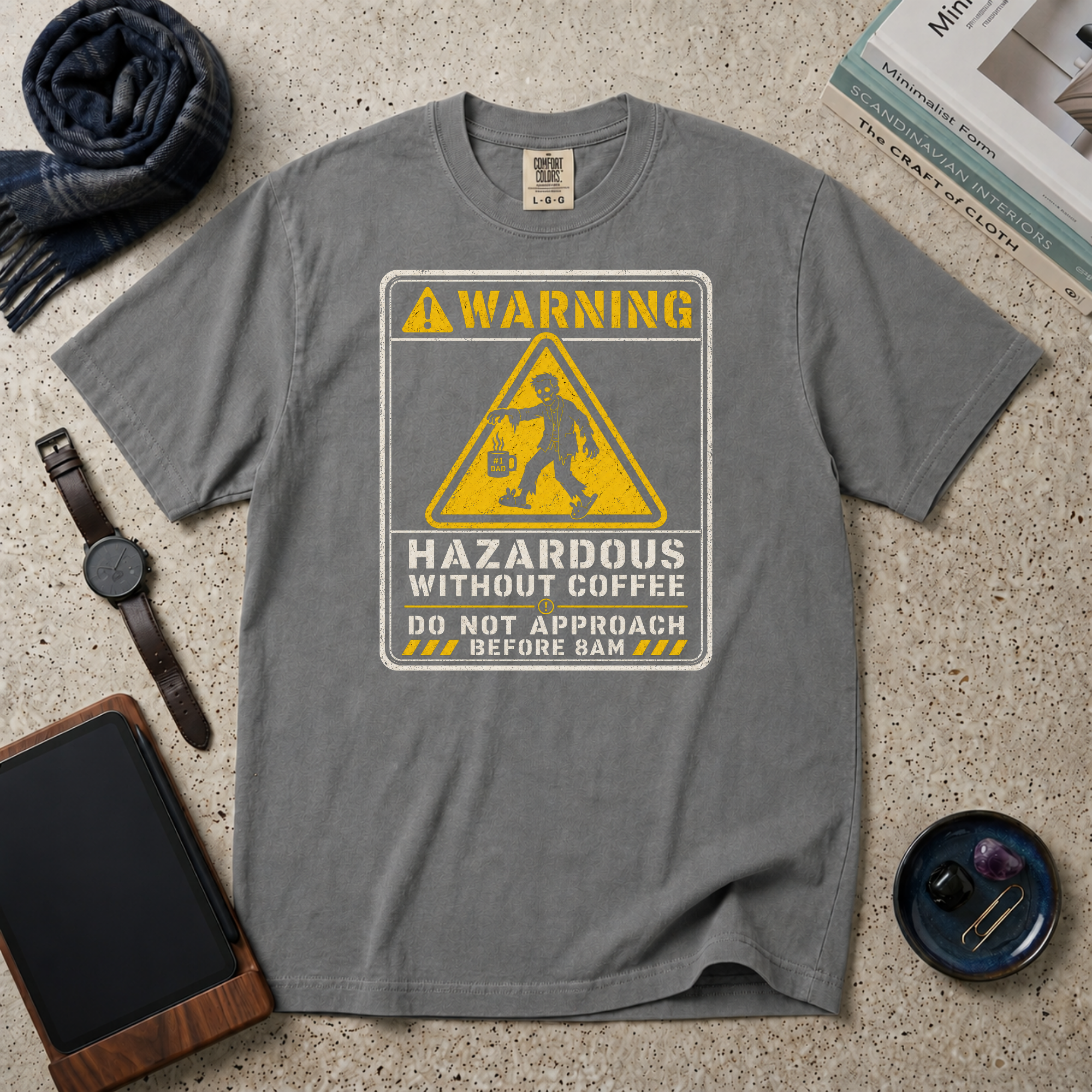 Hazardous Without Coffee T‑Shirt