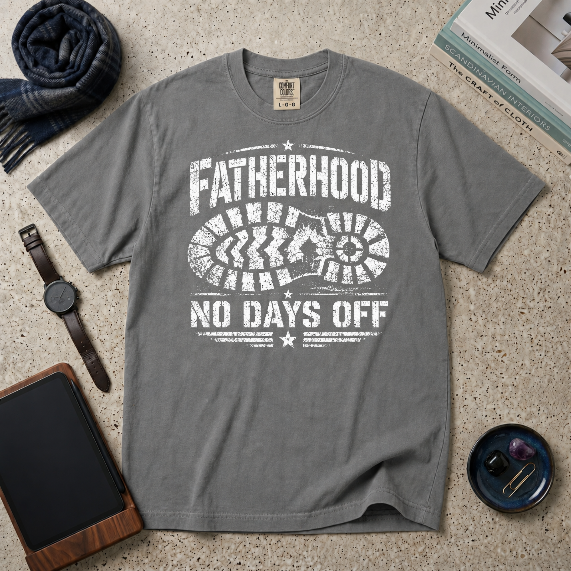 Fatherhood No Days Off T‑Shirt