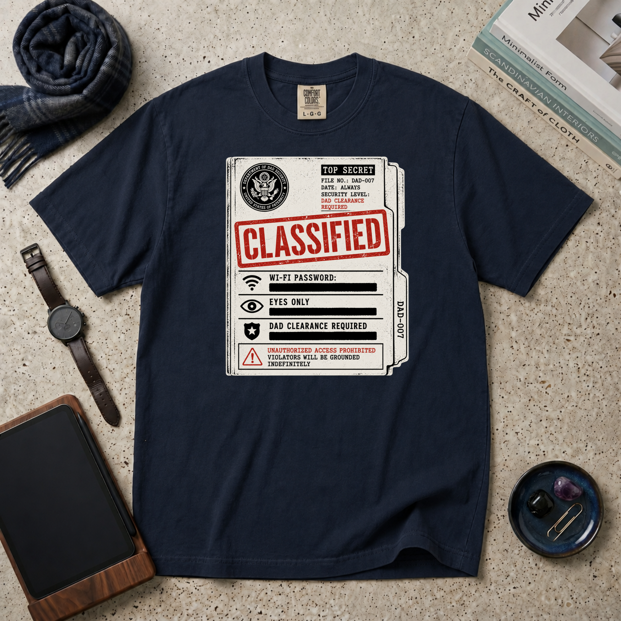 Dad Security Classified T‑Shirt
