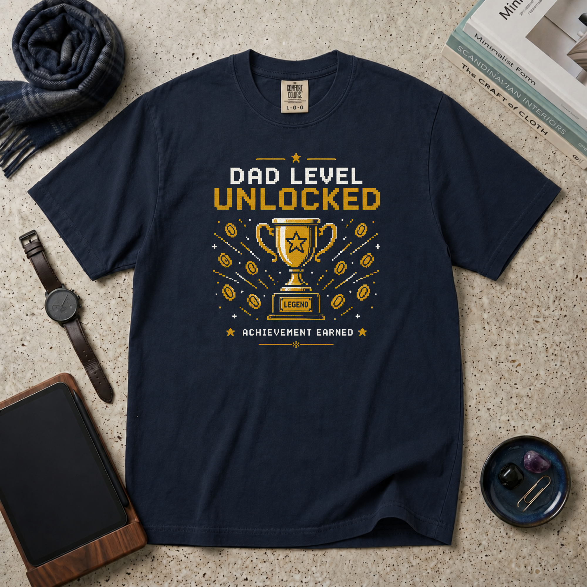 Dad Level Unlocked T‑Shirt