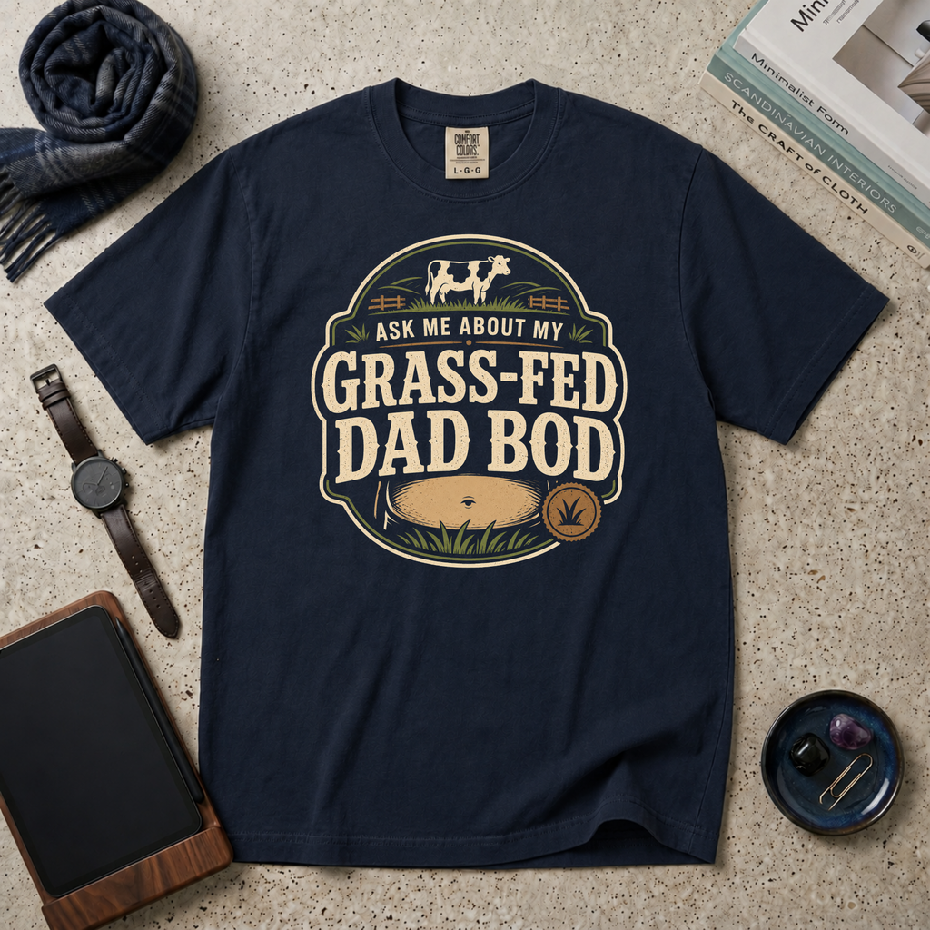 Ask Me About My Grass-Fed Dad Bod T‑Shirt