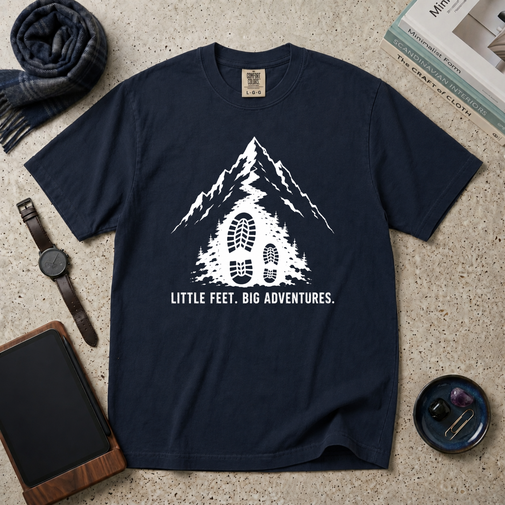Little Feet Big Adventures T‑Shirt