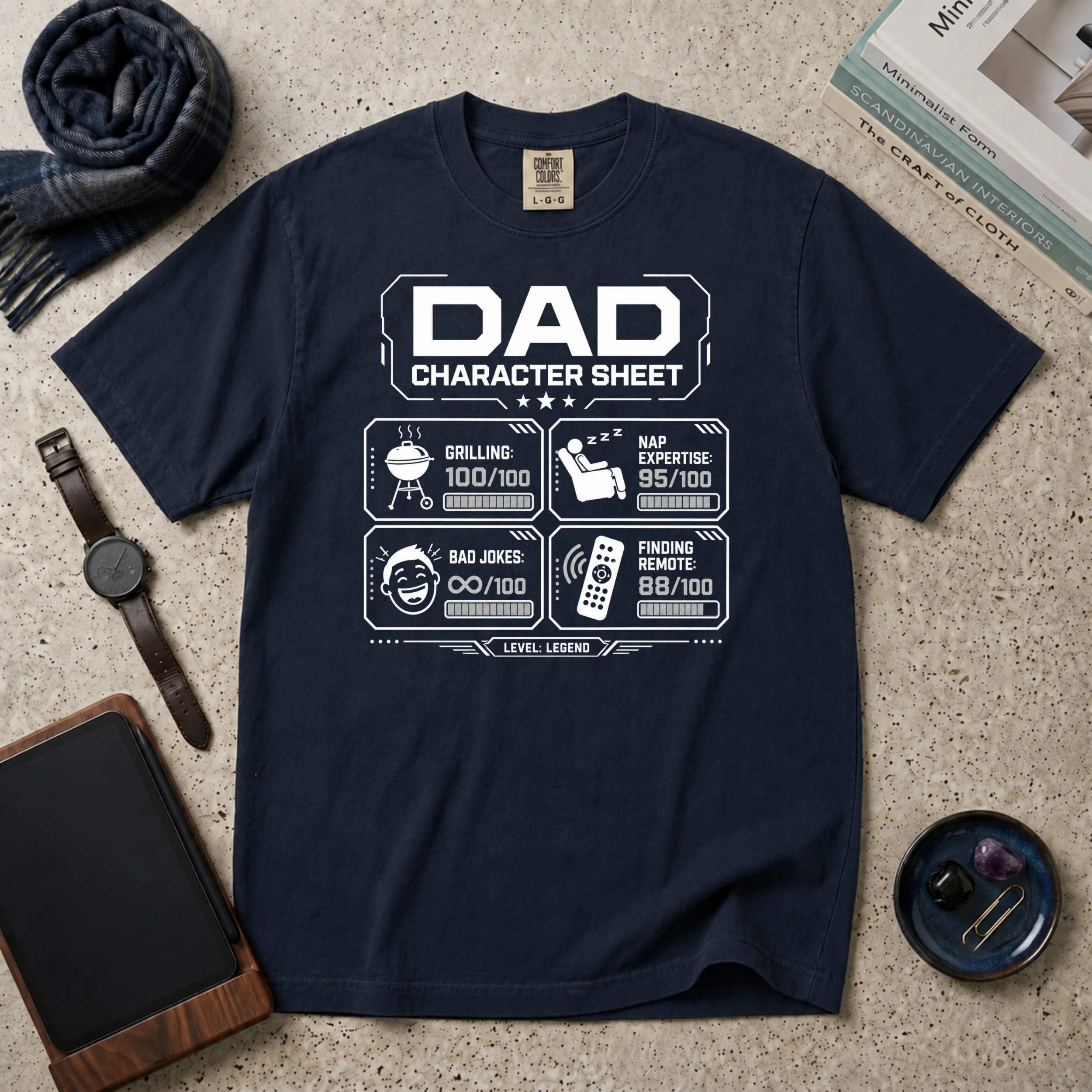 DAD Character Sheet T‑Shirt