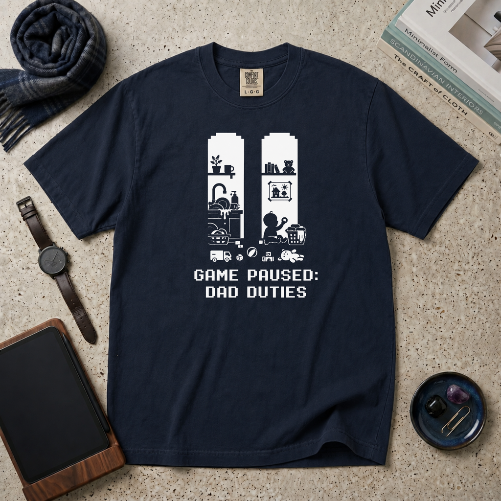 Game Paused Dad Duties T‑Shirt