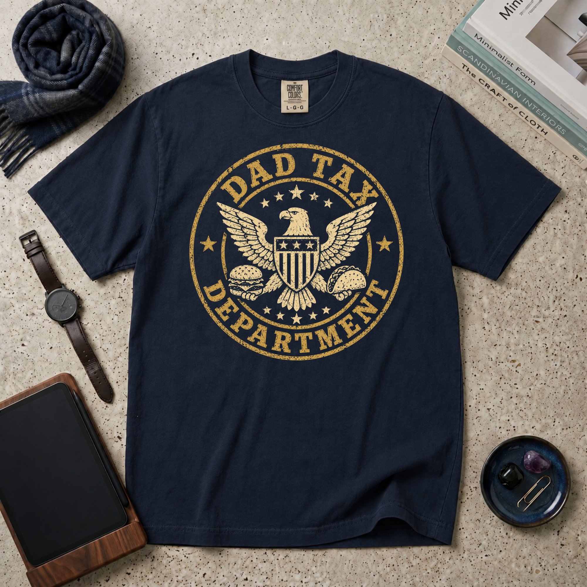 Dad Tax Department Burgers & Tacos T‑Shirt
