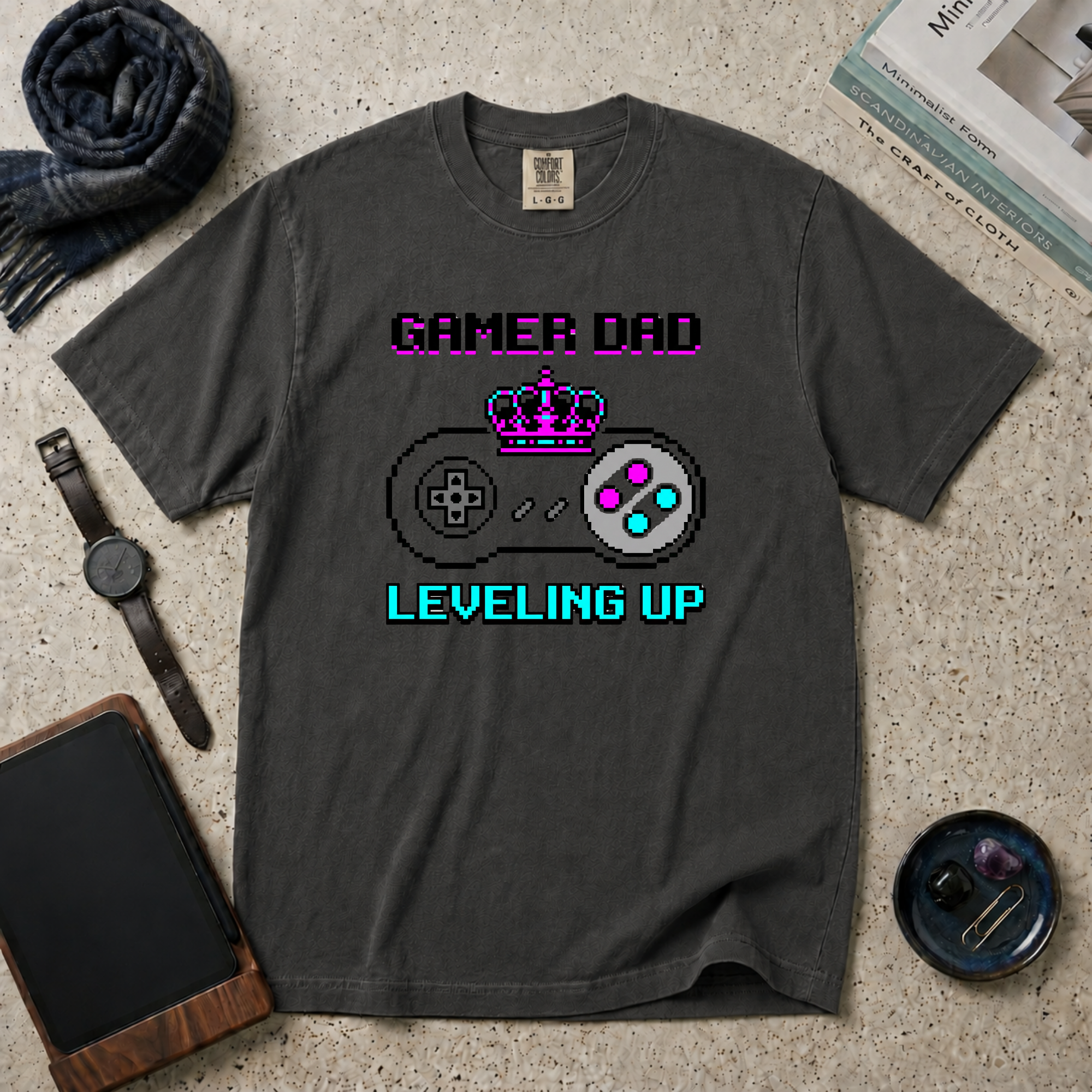 Gamer Dad Leveling Up T‑Shirt