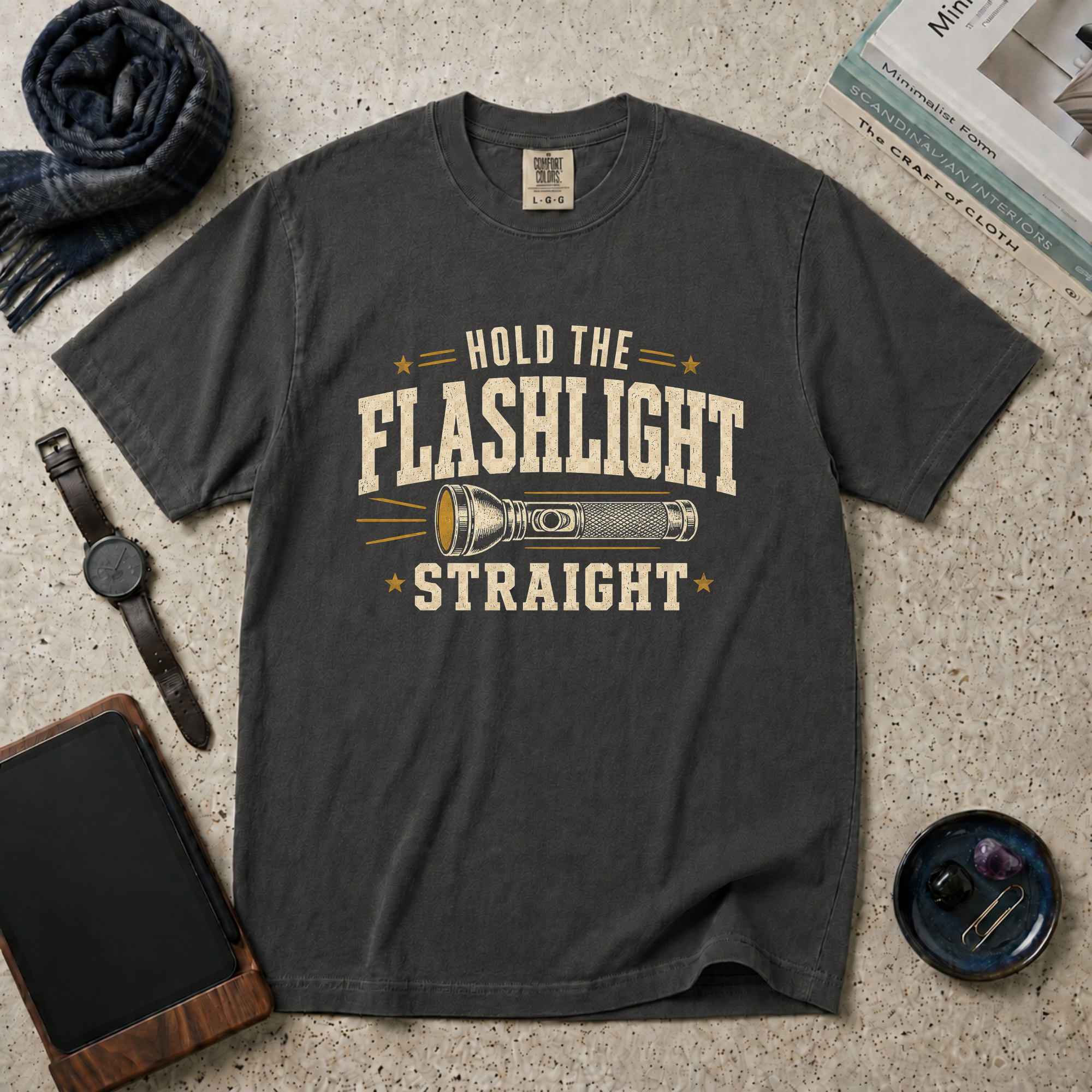 Hold Flashlight Straight T‑Shirt