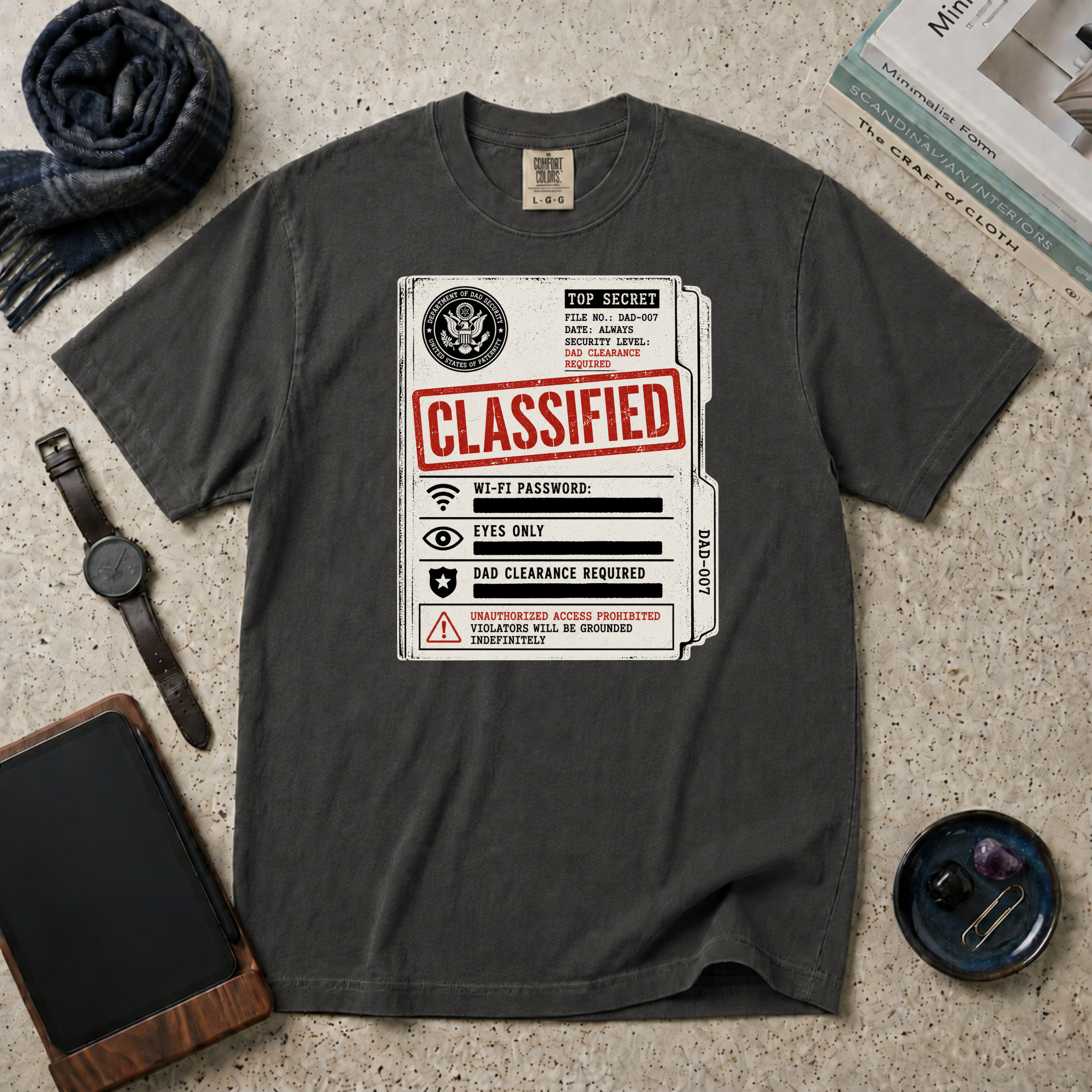 Dad Security Classified T‑Shirt